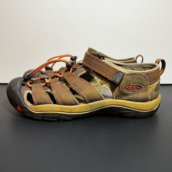Kids KEEN Newport H2 Brown Waterproof Sandals / Size 5 - Picture 4 of 9